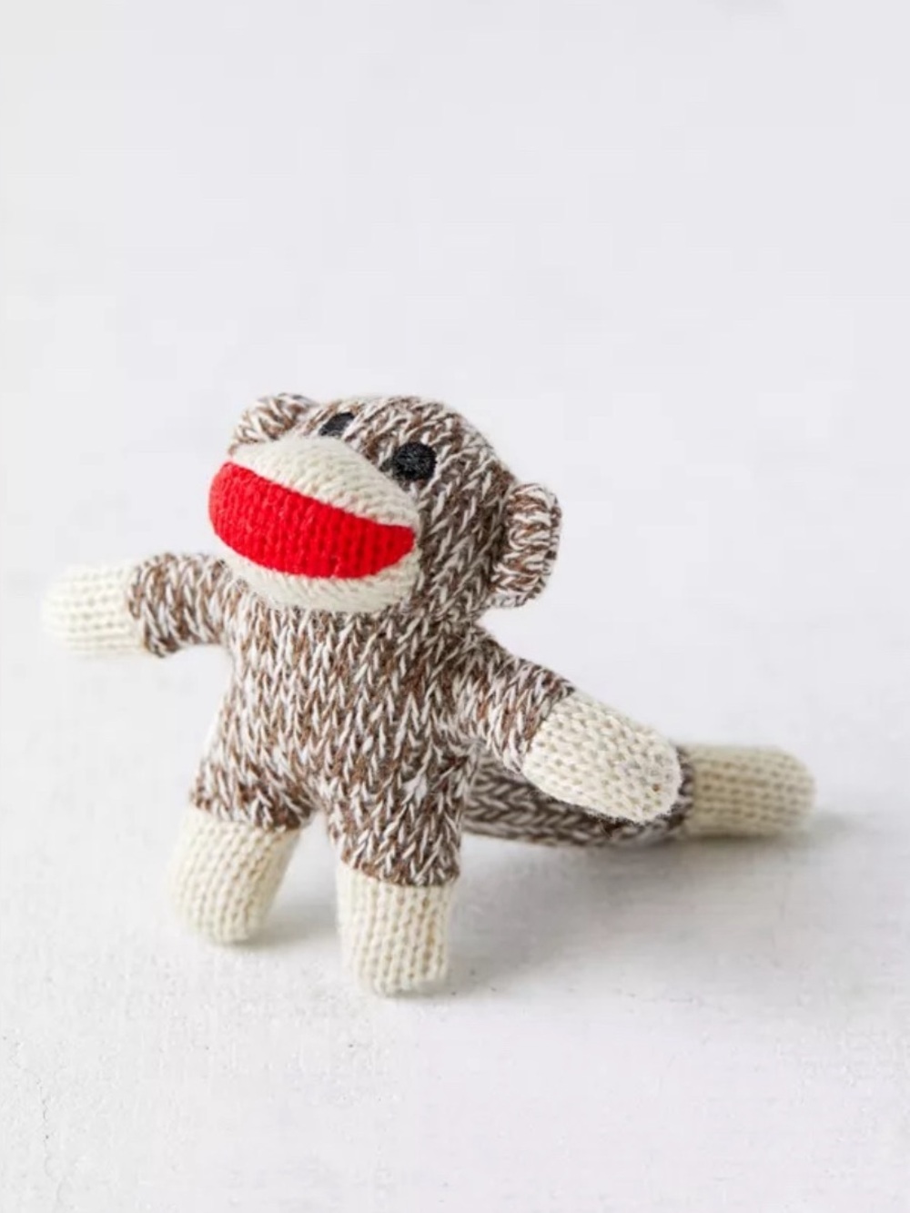 World's Smallest Sock Monkey Mini Plush Retro Toy Novelty Cute Gift Collectible